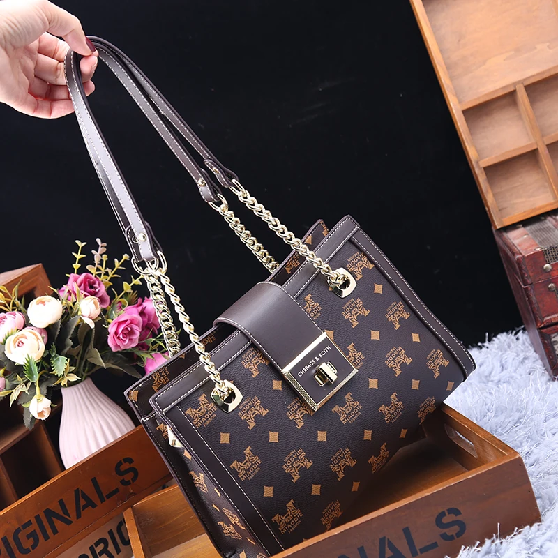 

Повседневные женские сумки из натуральной кожи на цепочке, новинка 2021, модные сумки-мессенджеры на плечо, роскошный брендовый дизайнерский ...