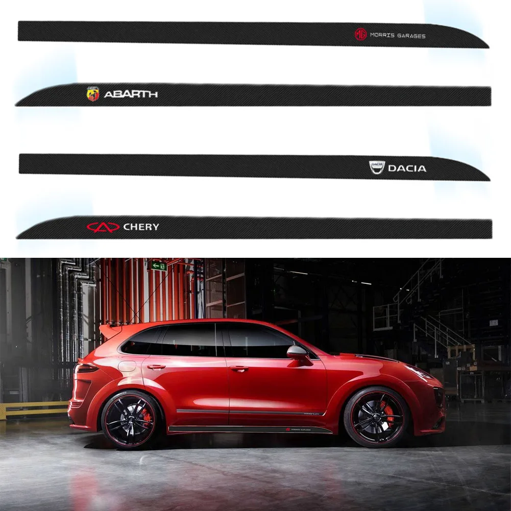 

Car Carbon Fiber Performance Body Door Side Skirt Stripes Vinyl Sticker for Volkswagens VWs Golf 4 6 7 GTI Tiguan Passat B5 Etc