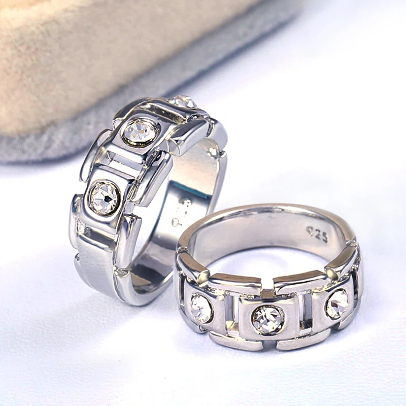 Кольца Huitan серебристого цвета супер индивидуальный дизайн аксессуары для