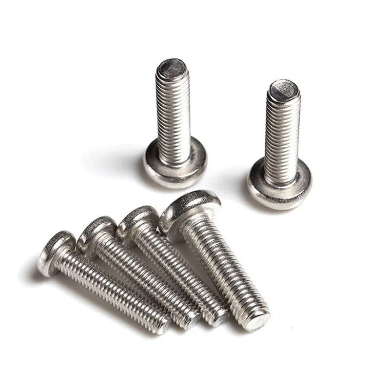 304 нержавеющая Сталь самонарезающие винты с круглой головкой/Крест Gb818