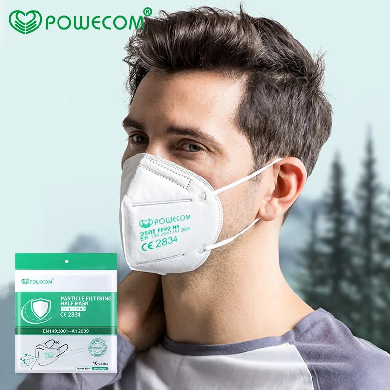 FFP2Mask Powecom FFP2 маска для лица удобные маски PM2.5 защитные 95% Фильтрационные