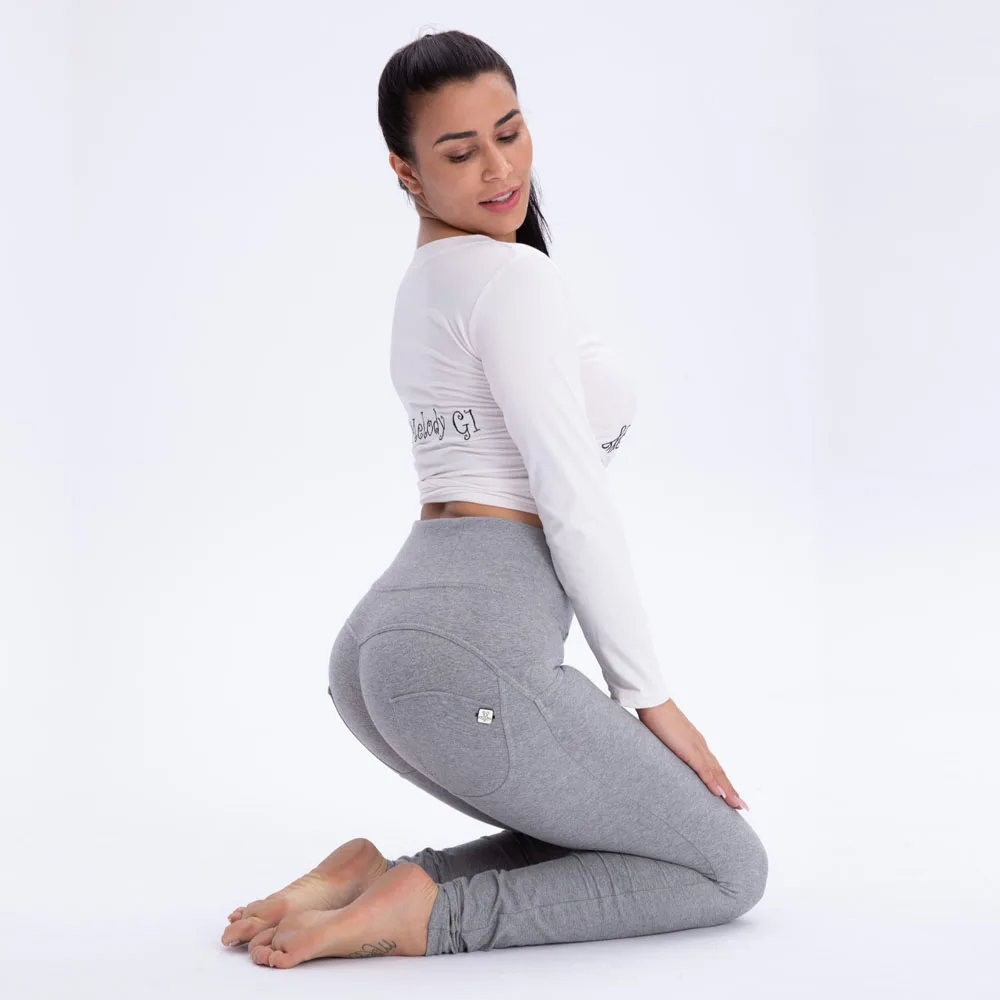 

Melody Grey High Waist Knitted Pants Best Shapewear Pants Women Fashion Butt Lift Yoga Pants Slim Shaper Sport Yoga Pants