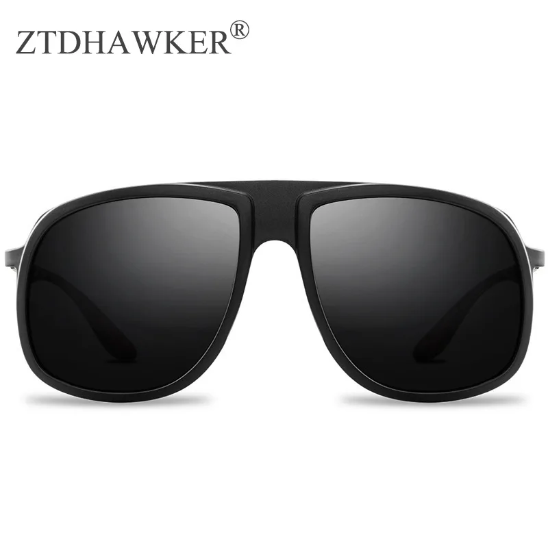 Общие мужские модные солнцезащитные очки поляризатор с Большой рамкой