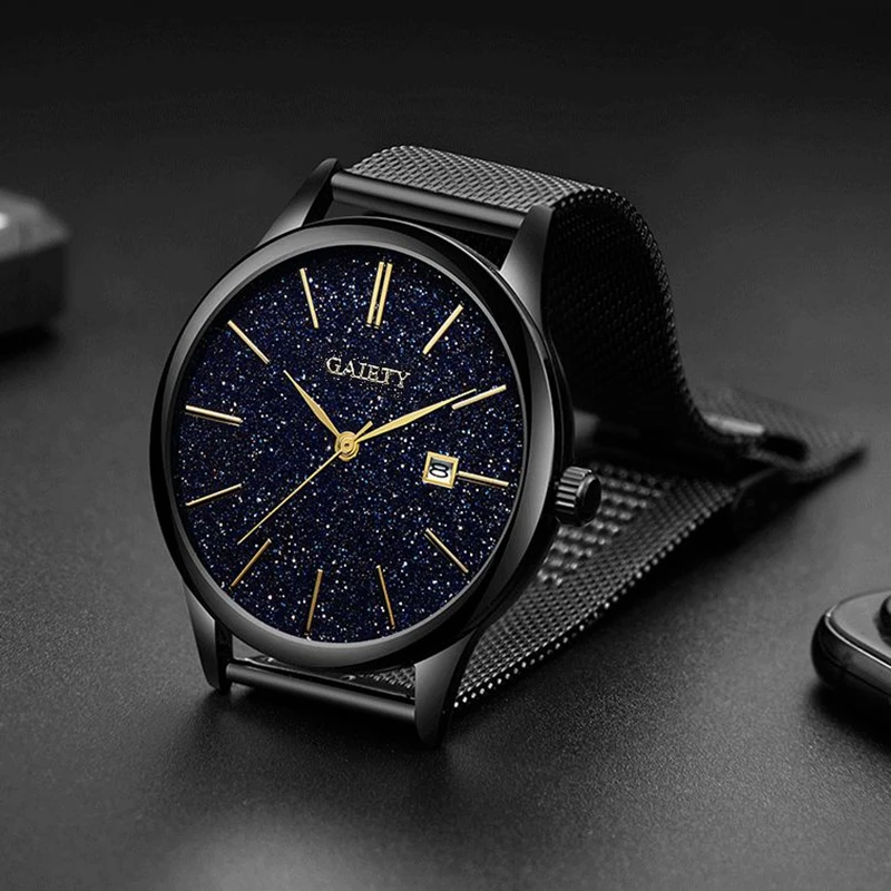 Мужские часы ультратонкие наручные Erkek Kol Saati Reloj Hombre|Кварцевые мужские часы| |