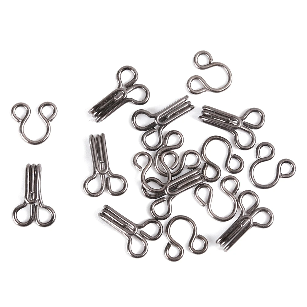 100pcs Invisible Bra Underwear Sewing Hook Eye Metal Buckle Button Collar Clothing Hooks Eyes Sweater Accessories - купить по
