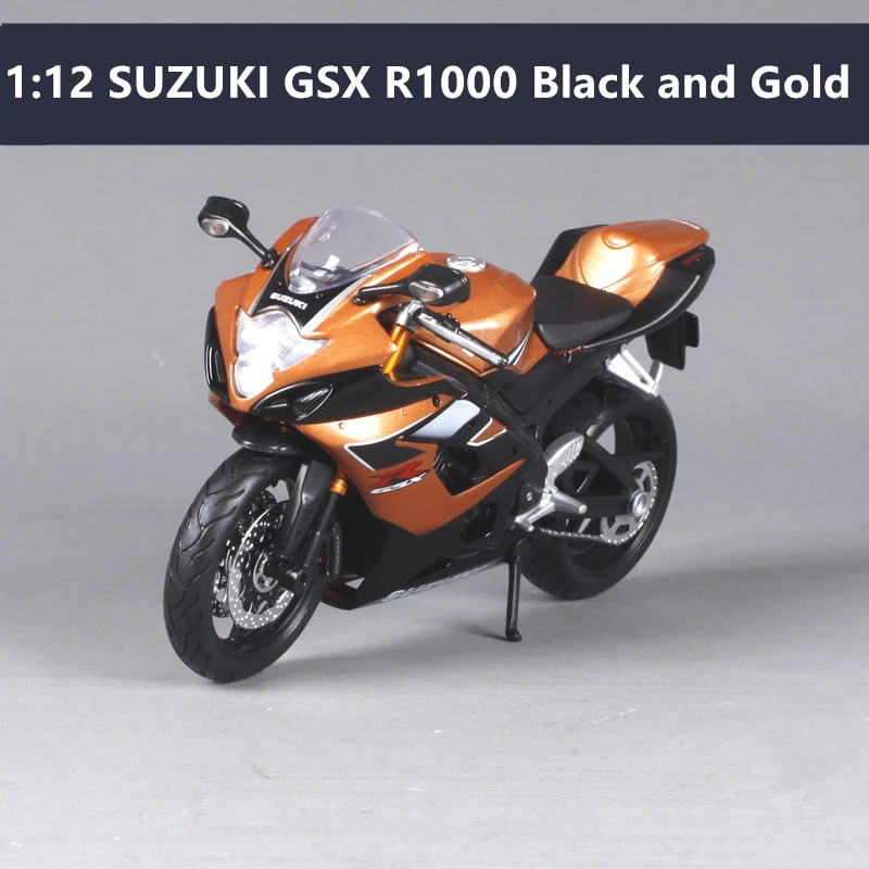 SUZUKI GSXR1000 Maisto 1:12 Suzuki GSX1300R моделирование сплав мотокросса серии авторизованный игрушечный мотоцикл автомобиль Коллекционирование подарки - Цвет: SUZUKI GSXR1000