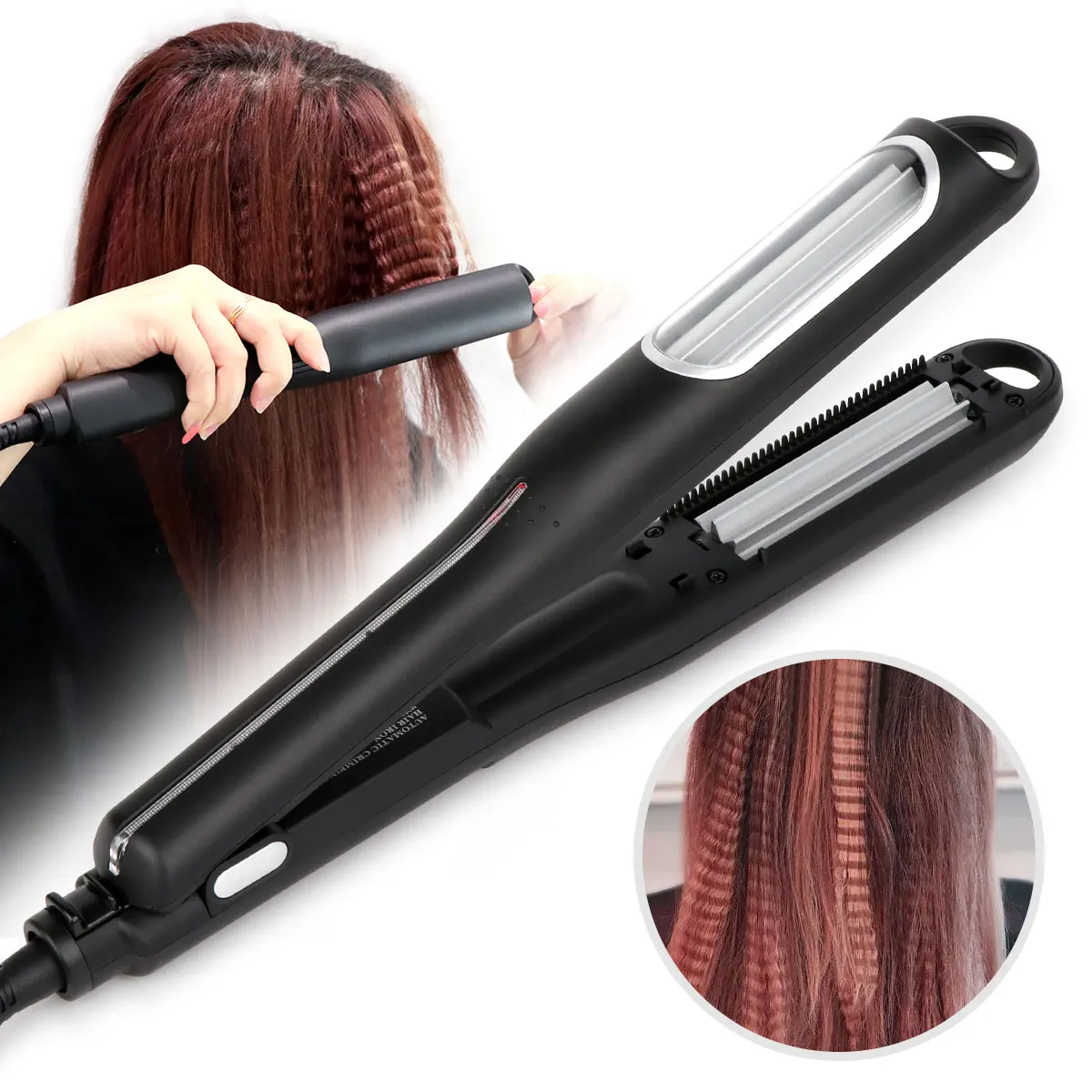 

LESCOLTON Hair Curler Electric Hair Curling Iron Ceramic Automatic Hair Curler Adjustable Temperature Wave Roll Hairstyle Tools
