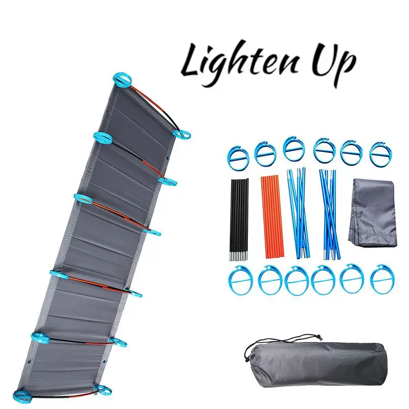 

Portable Foldable Camping Cot Single Person Outdoor Folding Bed Bearing Weight Compact for Outdoor Hiking Backpacking