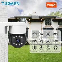 3MP 1080P Tuya Outdoor Waterproof Wifi IP Camera， HD Night Vision PTZ Onvif P2P Audio CCTV Network Surveillance Camera