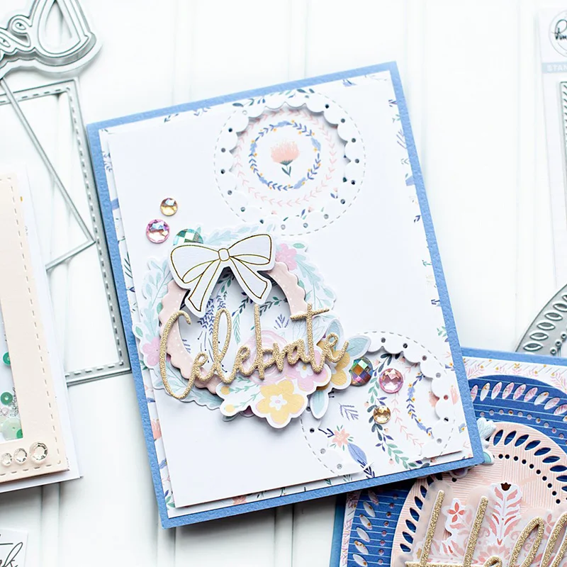 4 шт. металлические трафареты для вырезания гребешок|Вырубные штампы| |