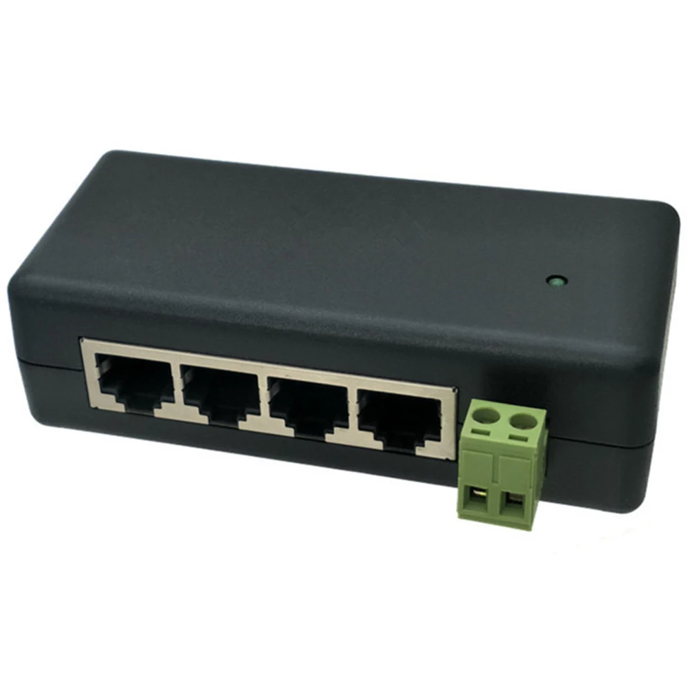 

NEW 2021 9-48V 4Ports POE Splitter Power Adapter Injector for CCTV Network Camera Power Over Ethernet IEEE802.3af