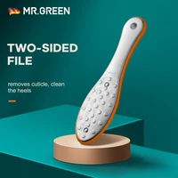 mr green foot rasp pedicure two sided file like pumice stones cleans heels removes rough skin calluse cracking cuticle scrub