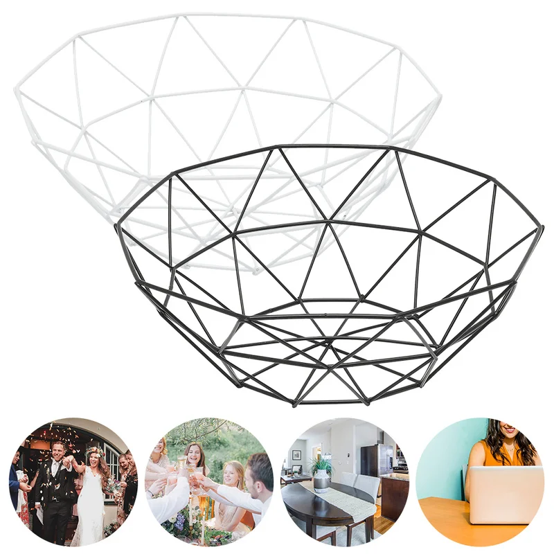 Корзина для фруктов контейнер металлическая проволочная корзина кухонная