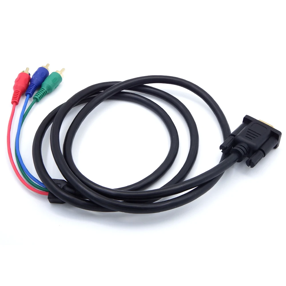 1 5 м VGA к телевизору 3 RCA компонентный AV Premium Edition аудио кабель адаптера высоко матч