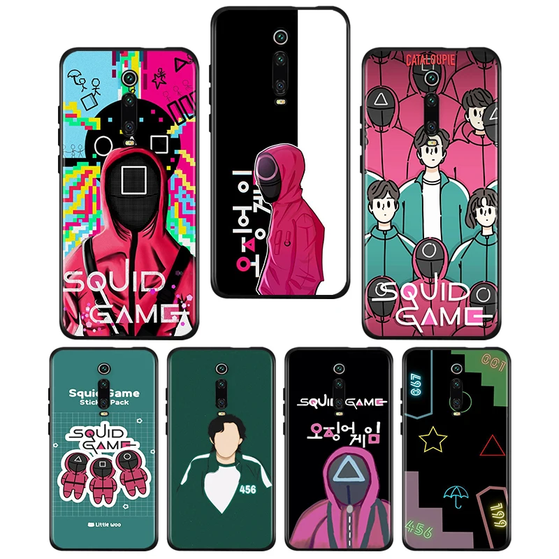 

Squid Game TV 456 For Xiaomi Redmi K40 Gaming K30i K30T K30S K30 Ultra K20 10 10X Pro 5G Black Phone Case Funda Capa