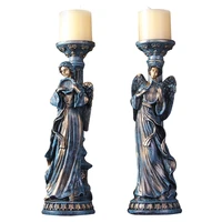 creative angel candlestick american classical candlestick decoration model room dining table decoration candle holder crafts