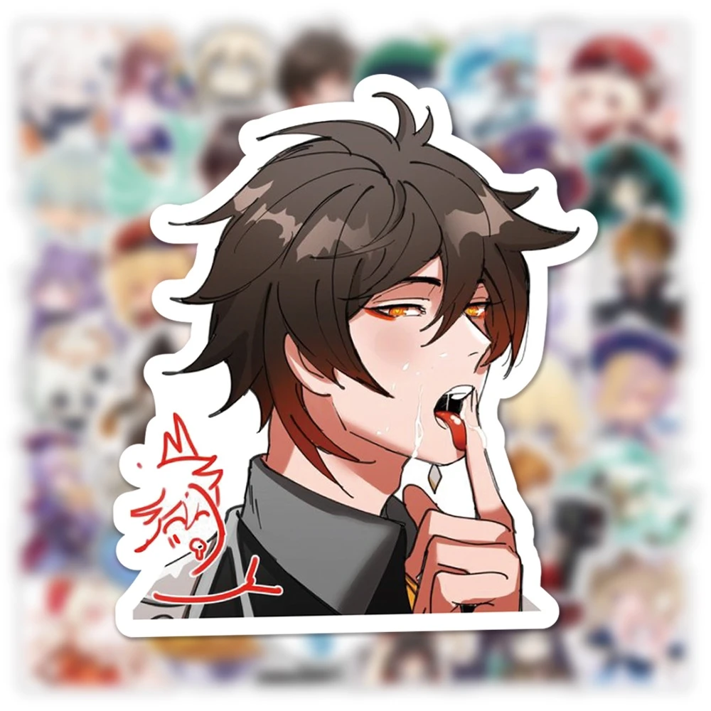 50 шт. Милая Новая версия Genshin искусственная работа онлайн для ноутбука крутая