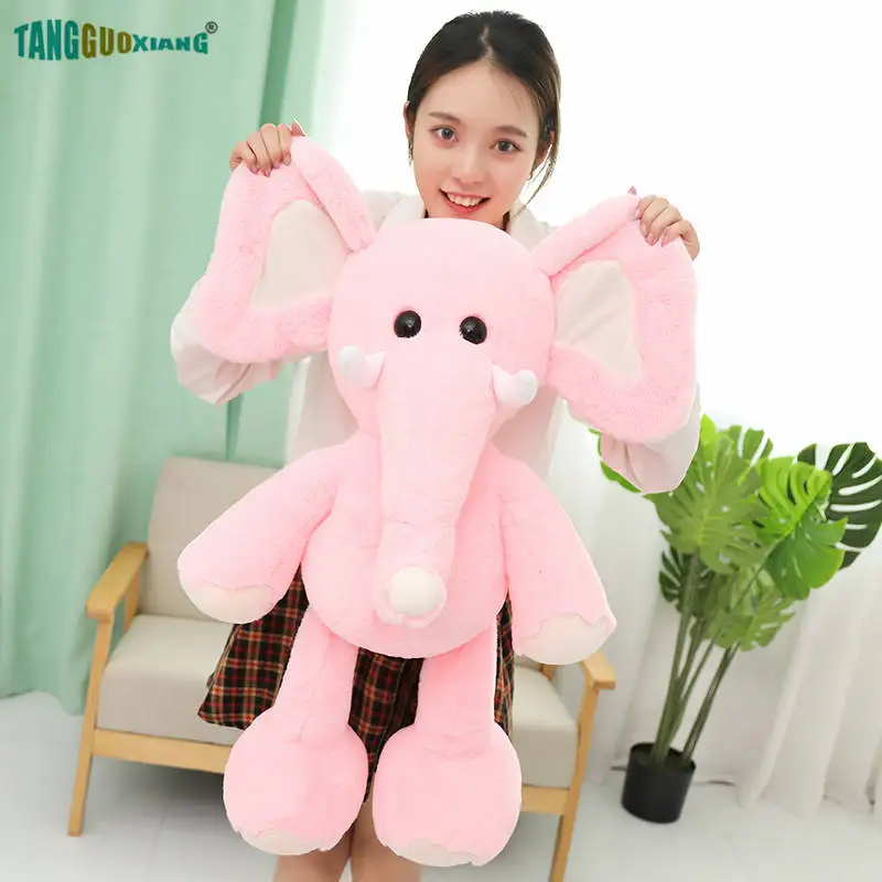 75 см милые большие уши слон плюшевые игрушки мягкие набивные куклы Животные