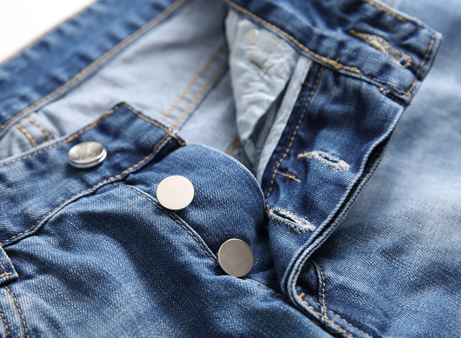 

Spring Summer European American Men's Small Straight Jeans Holes Hand-painted Brushes Paint Spots Men's Trousers