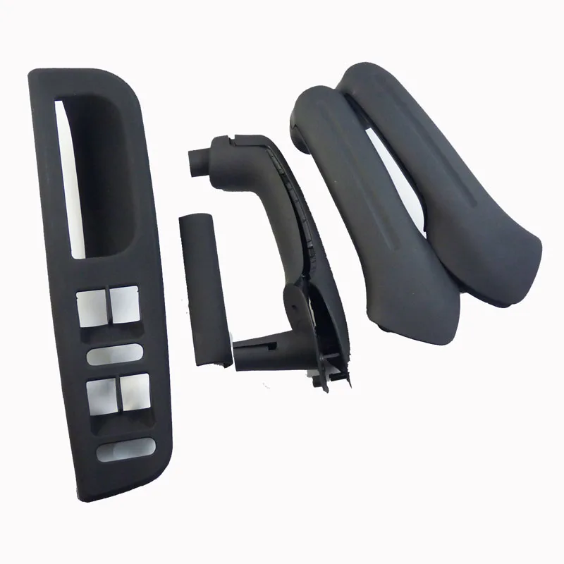 Черная накладка на внутреннюю дверную ручку ISANCE ободок и панель переключателя