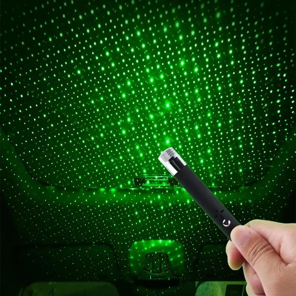 Новый светодиодный мини светильник для крыши автомобиля Звездный лазерный