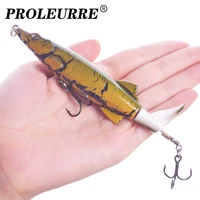 1pcs quality whopper plopper 130mm 16g top water popper fishing lure hard bait wobblers rotating soft tail fishing tackle