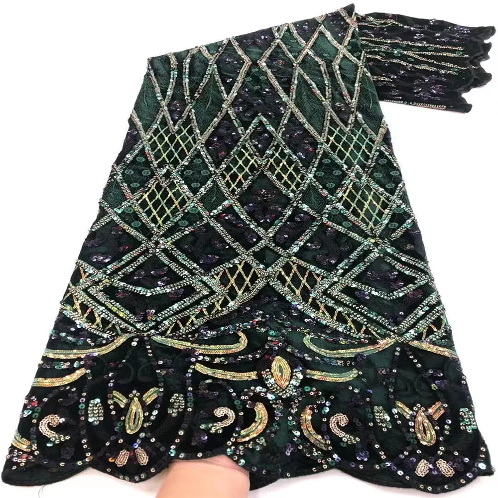 

High Quality African Lace Fabric French Net Embroidery Tulle Lace Fabric For Nigerian Wedding Party Dress ROF190-287