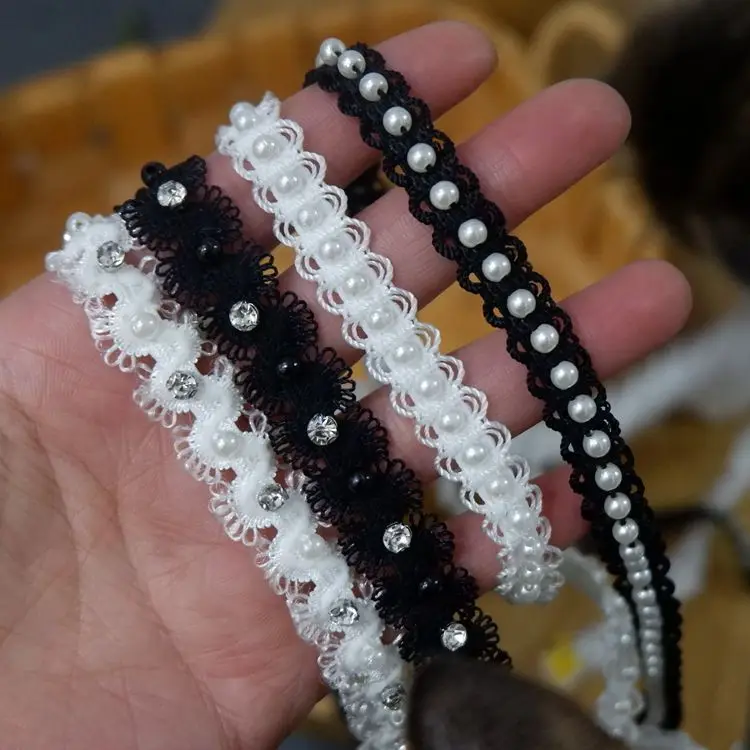 Дешевые 2 метра/упаковка 1 см/1 5 см Лидер продаж черно-белые маленькие