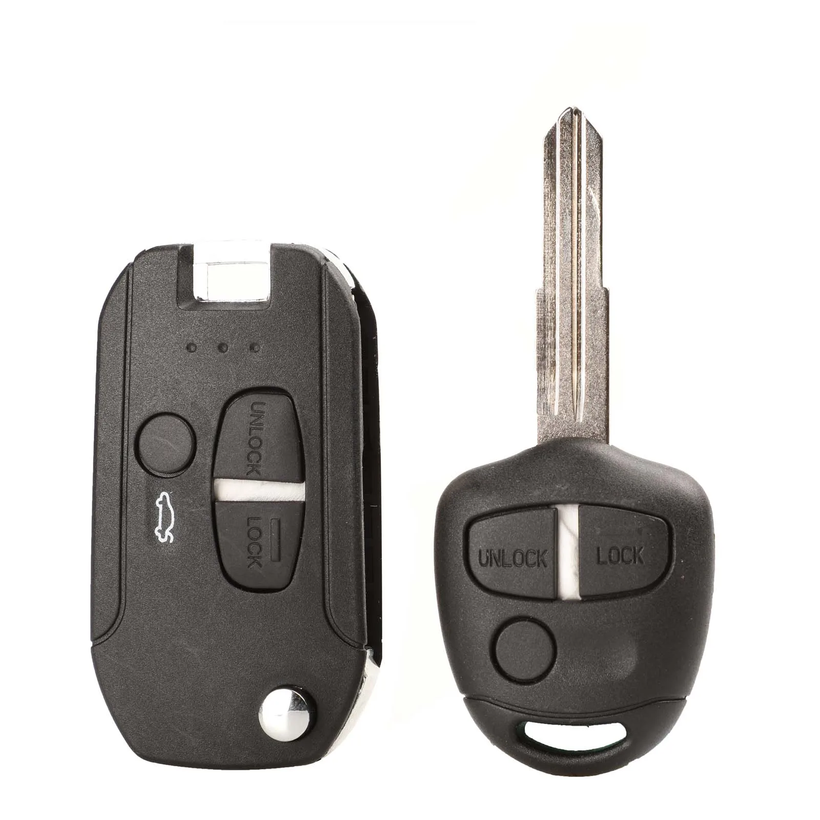 3B left blade Jingyuqin 2/3 кнопки модифицированный ключ чехол оболочка для Mitsubishi Lancer Evo Colt Outlander Mirage Keyless(правое лезвие - Number of Buttons: 3B left blade