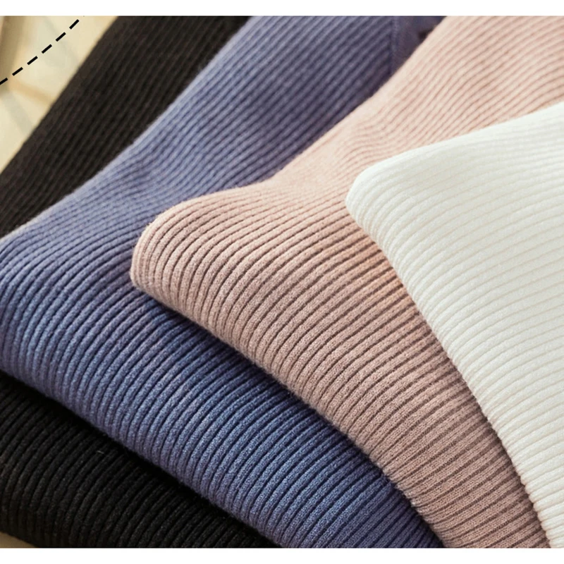 2019 Однотонный женский свитер с круглым вырезом Пуловеры Весна Осень Базовые