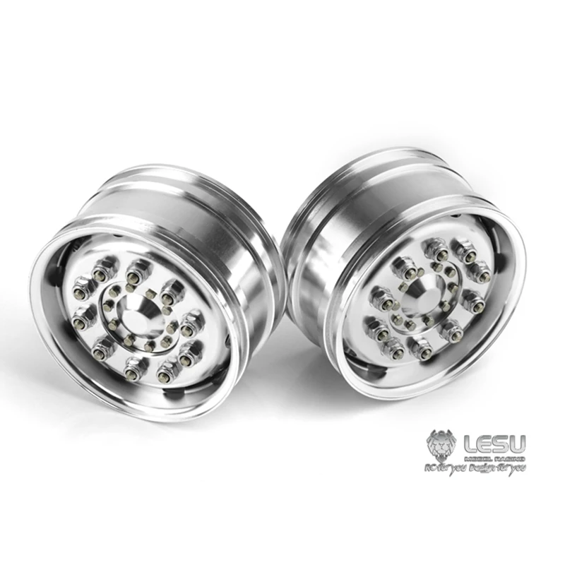 Металлическая широкая Передняя Ступица колеса для 1/14 LESU HINO700 RC трактор грузовик
