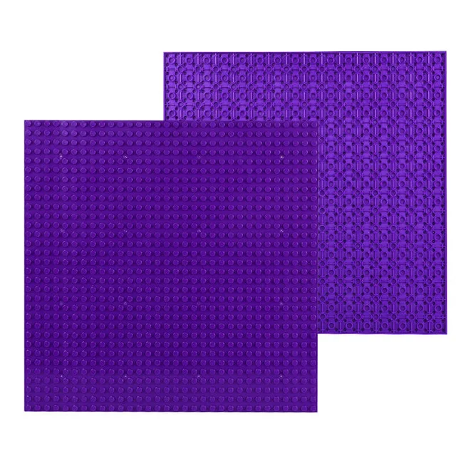 A2 Purple Двухсторонняя 32*32 точки напольная опорная плита для маленького кирпича DIY строительное основание для блоков для башни Классические блоки фигурка игрушка - Цвет: A2 Purple