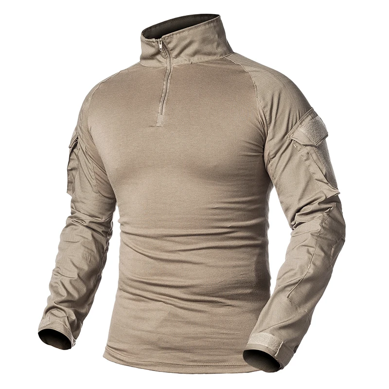 

Men T-Shirt Long Sleeve Army Tactical Camouflage Paintball Shirts Running Shooting Loose and Comfortable Men T-Shirt Long Sleeve