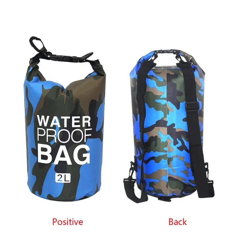 PVC Waterproof Dry Bag 5L 10L 15L 30L Camo Outdoor Diving Foldable Man Women Beach Swimming Rafting River Ocean backpack | Спорт и