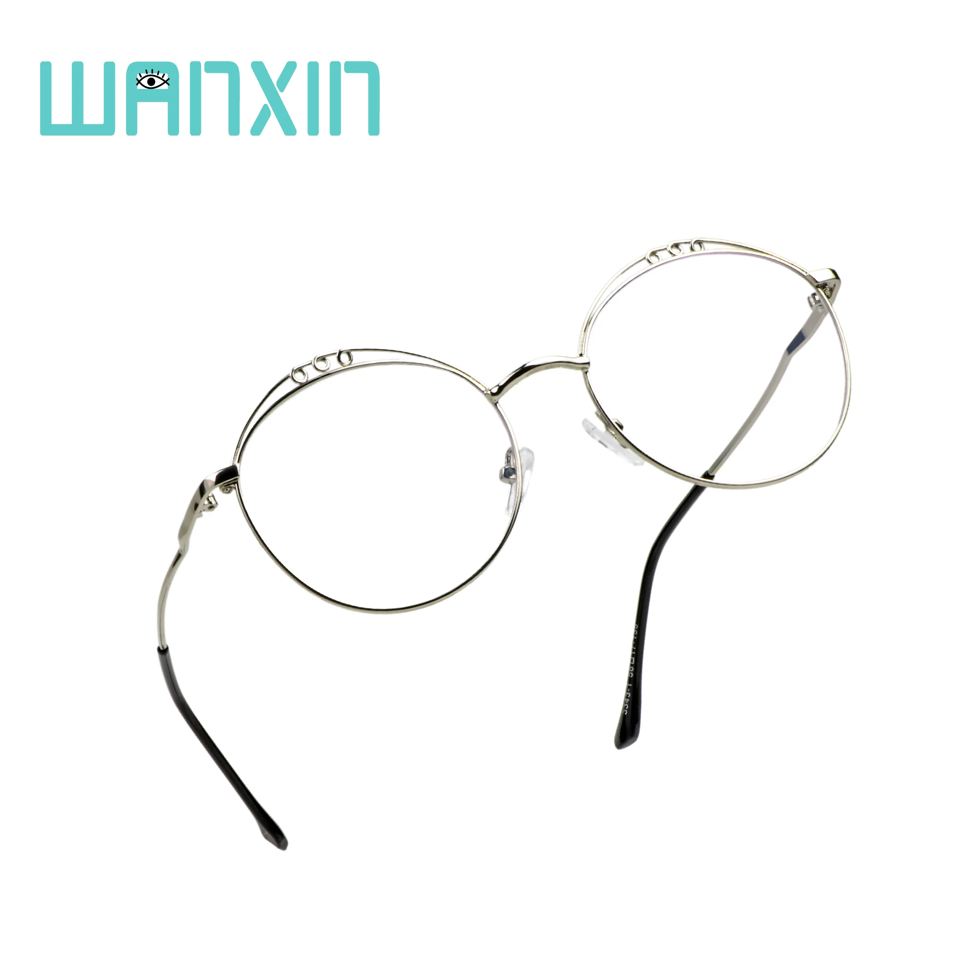 Круглые очки Wanxin в умственной оправе синий светильник для чтения|Мужские чтения|