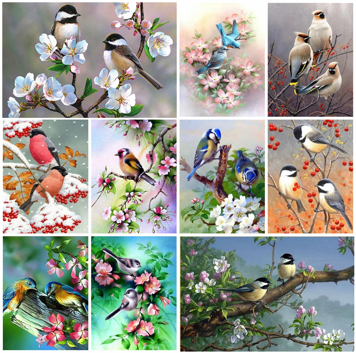 

Алмазная живопись с птицами AZQSD, вышивка крестиком, полная выкладка, 5d алмазная вышивка, картина Стразы с животными, домашний декор, подарок