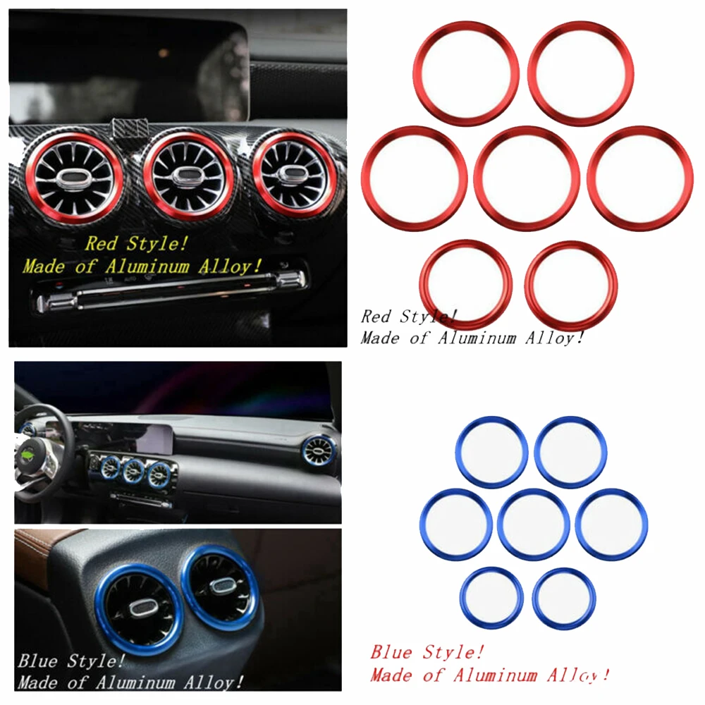 

Air Condition AC Outlet Vent Cover Kit For Benz A Class W177 A200 A220 2019 2020 Decorative Circle