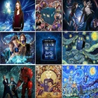 Алмазная 5D Вышивка Доктор Кто сделай сам, круглаяквадратная картина, вышивка крестиком, мозаика с полными рисунками, домашний декор