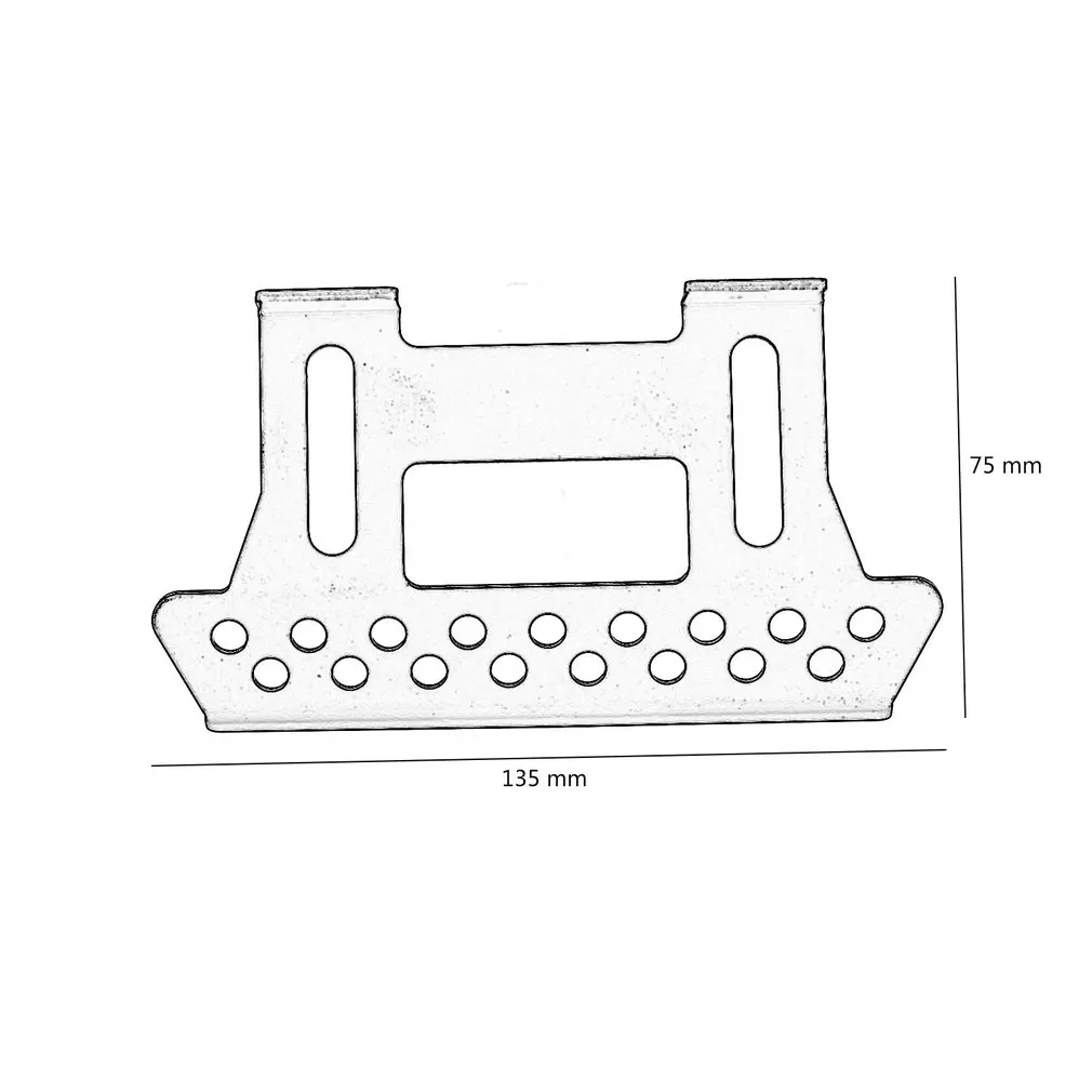 

Durable Metal Side Pedal Plate Car Parts For 1/10 Axial SCX10 RC Crawler