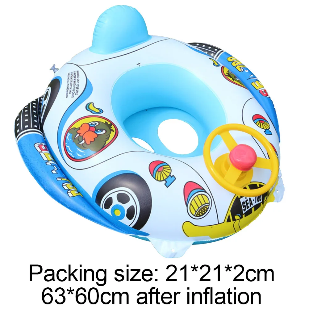 

Cartoon Swimming Ring Pool Inflatable Floating Circle Kids Water Seat Toys Summer Swim Circle Kids Swim Accessories
