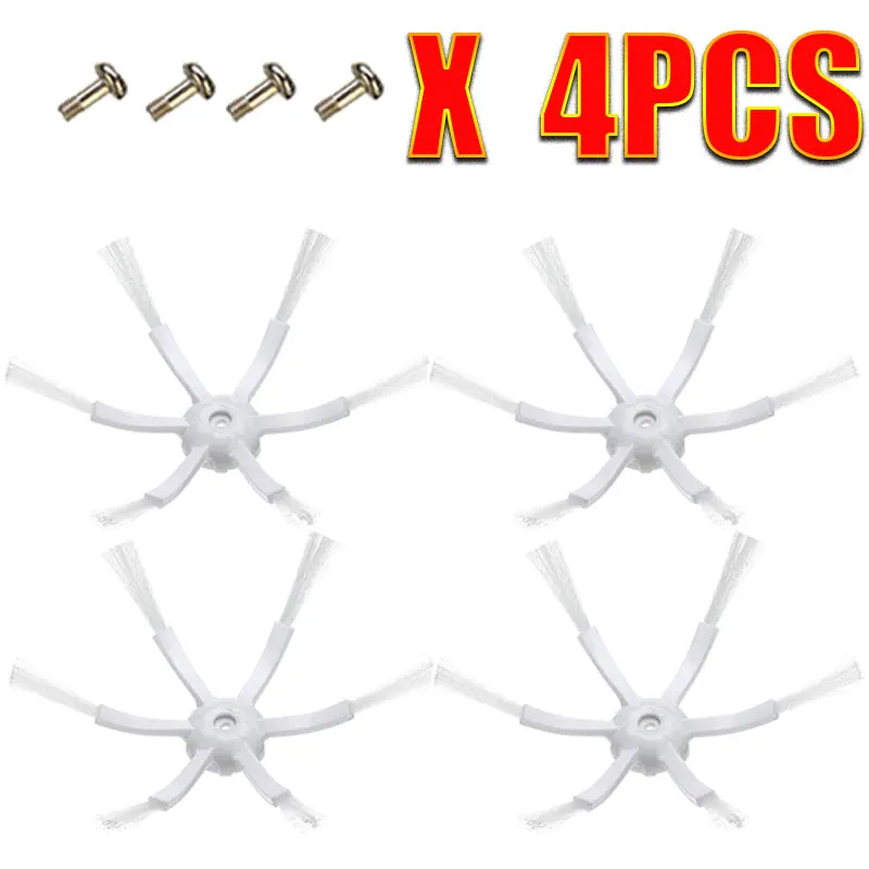 4pcs XIAOMI новое поколение 6 рук боковая щетка для Xiaomi Roborock S50 S51 S55 Запчасти для робота-пылесоса аксессуары - Цвет: 4pcs