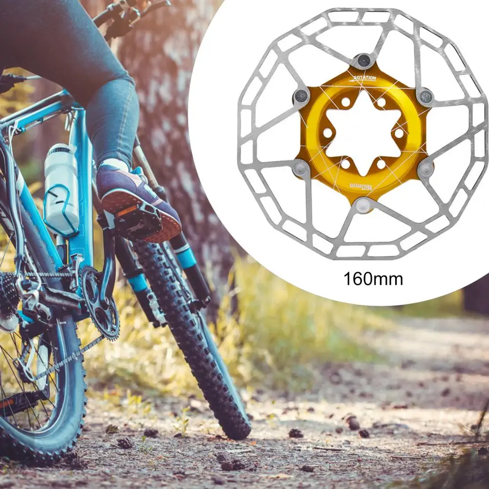 

160mm High Quality Ultralight Wear-resistant Ultralight Easy to Use Brake Drilling Design Pad Floating Rotors for Mountain Bike