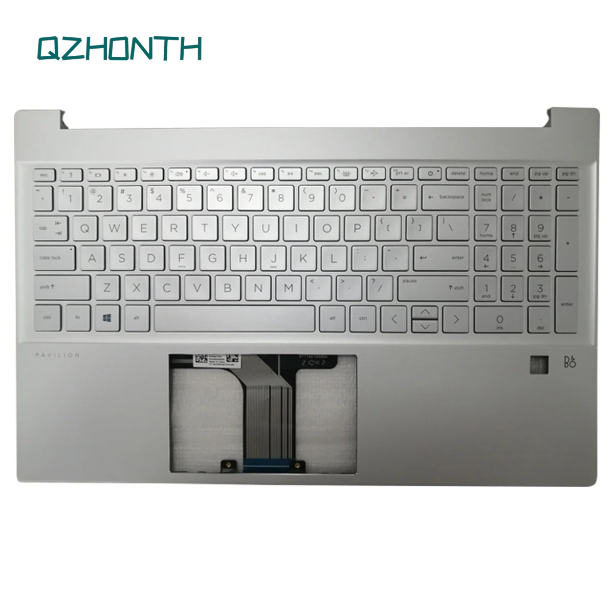 

New For HP Pavilion 15-EH 15-EG 15-EG0067ST Palmrest w/ FRP Backlit Keyboard M08910-001 Silver