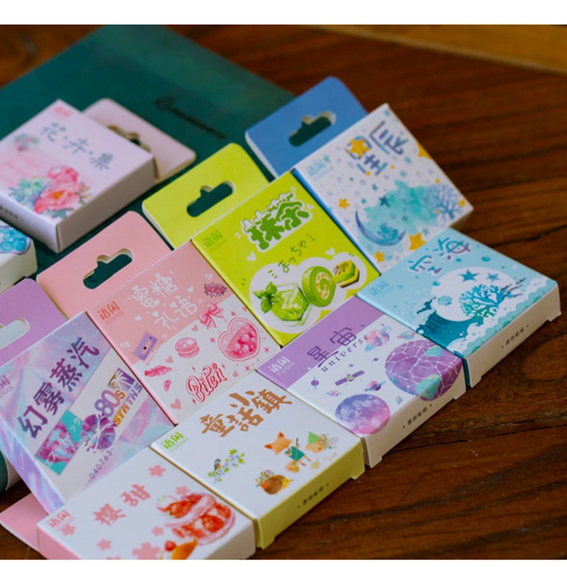 

50 шт./упак. с милыми цветами, постеры с единорогом Мини бумажные наклейки для украшения дневник в стиле Скрапбукинг этикетка наклейка