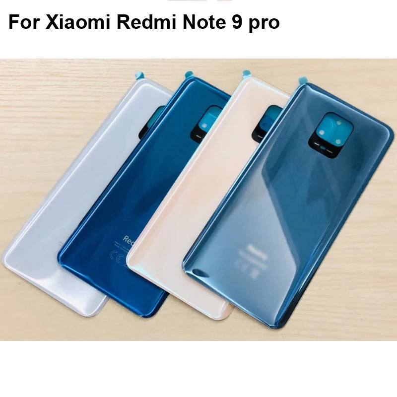 Задняя крышка батарейного отсека для Xiaomi Redmi Note 9 pro корпус заднее стекло запасные
