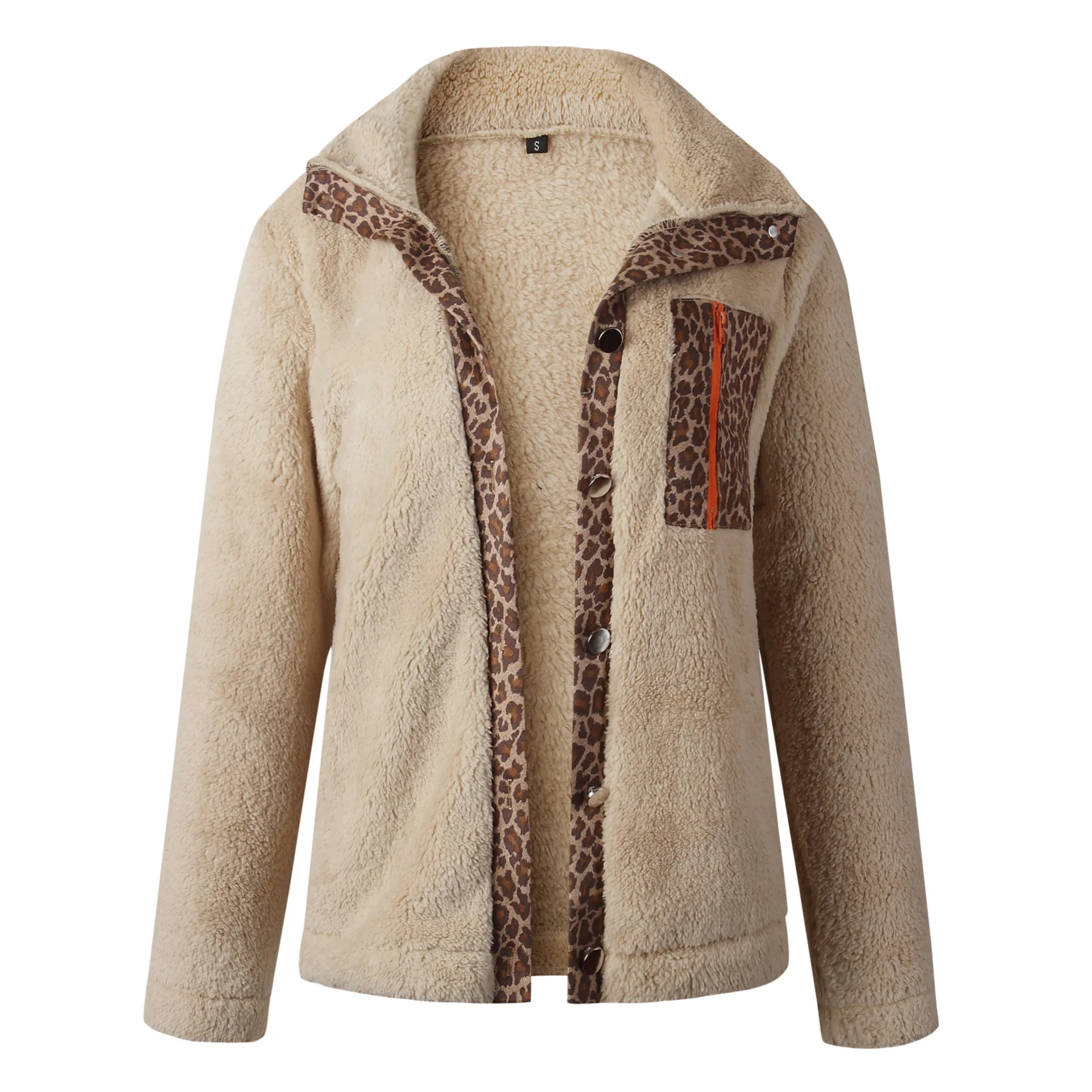 

Foridol Leopard Print Spliced Faux Fur Tebby Bear Coat Women Winter Soft Cozzy Casual Chic Vintage Coat Jacket 2020