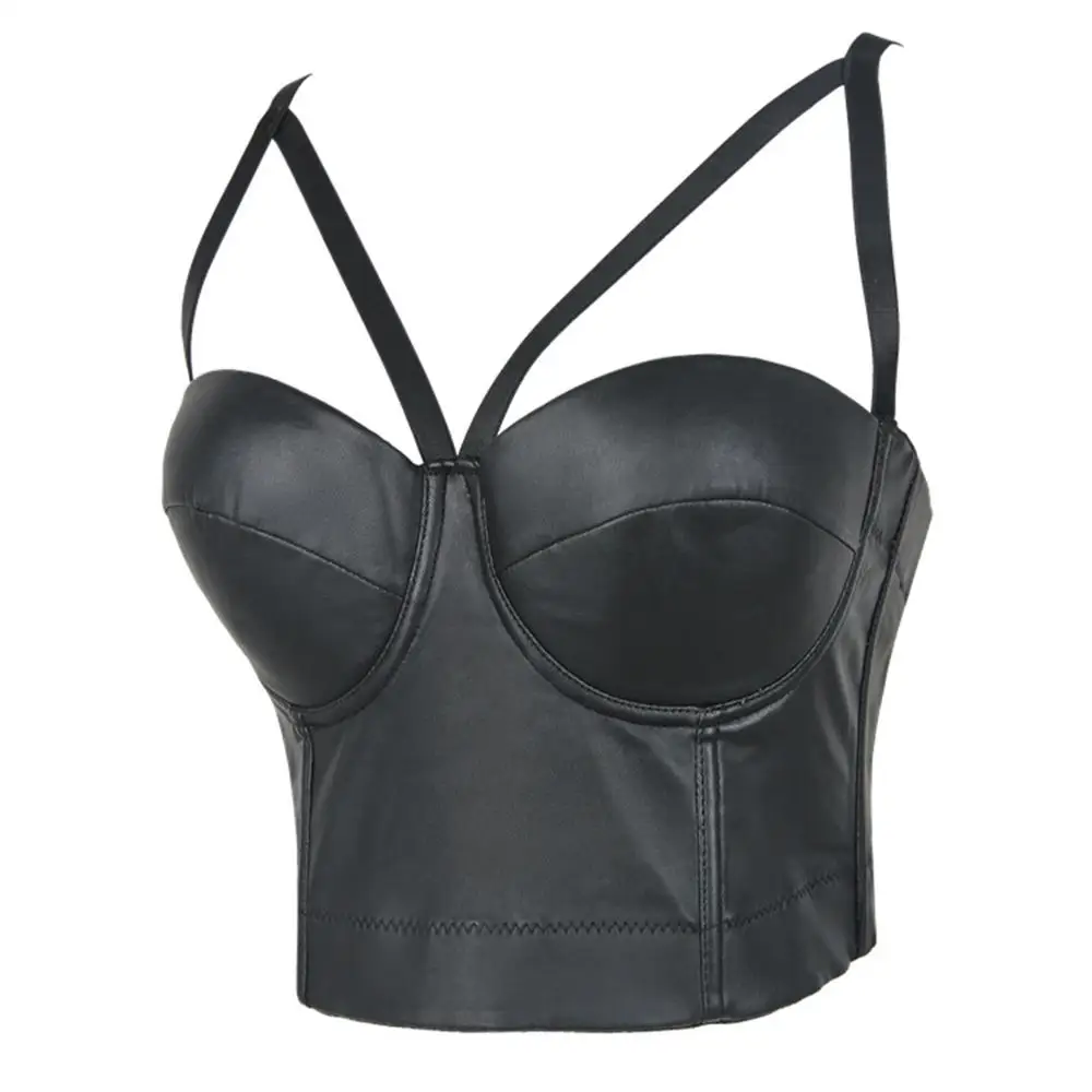 Женский бюстгальтер бюстье IRENE TINNIE из матовой искусственной кожи вечерние