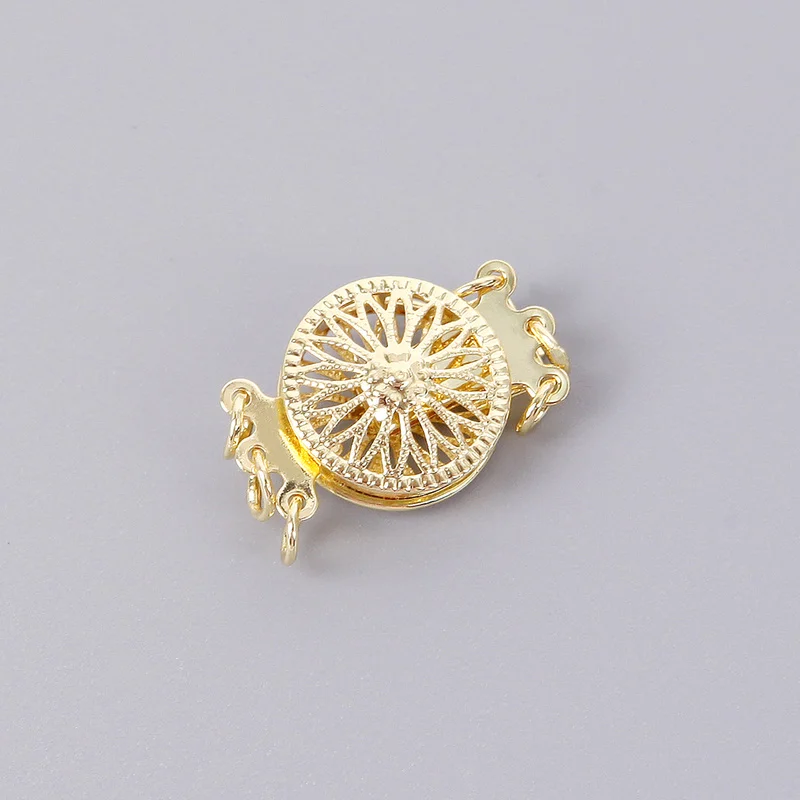 Multi Strand Copper Necklace Slide Lock Clasp Single Double Triple Connection Buckles Multi-layer Bracelet Connectors | Украшения и