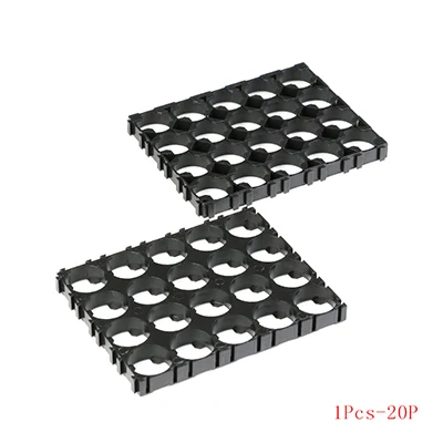 1Pcs-20P 5 шт. 1/2/3/15/20P 18650 Батарея держатель кронштейн DIY цилиндрические батареи приспособление анти Вибрация чехол литейный Ящик Контейнер для хранения - Цвет: 1Pcs-20P