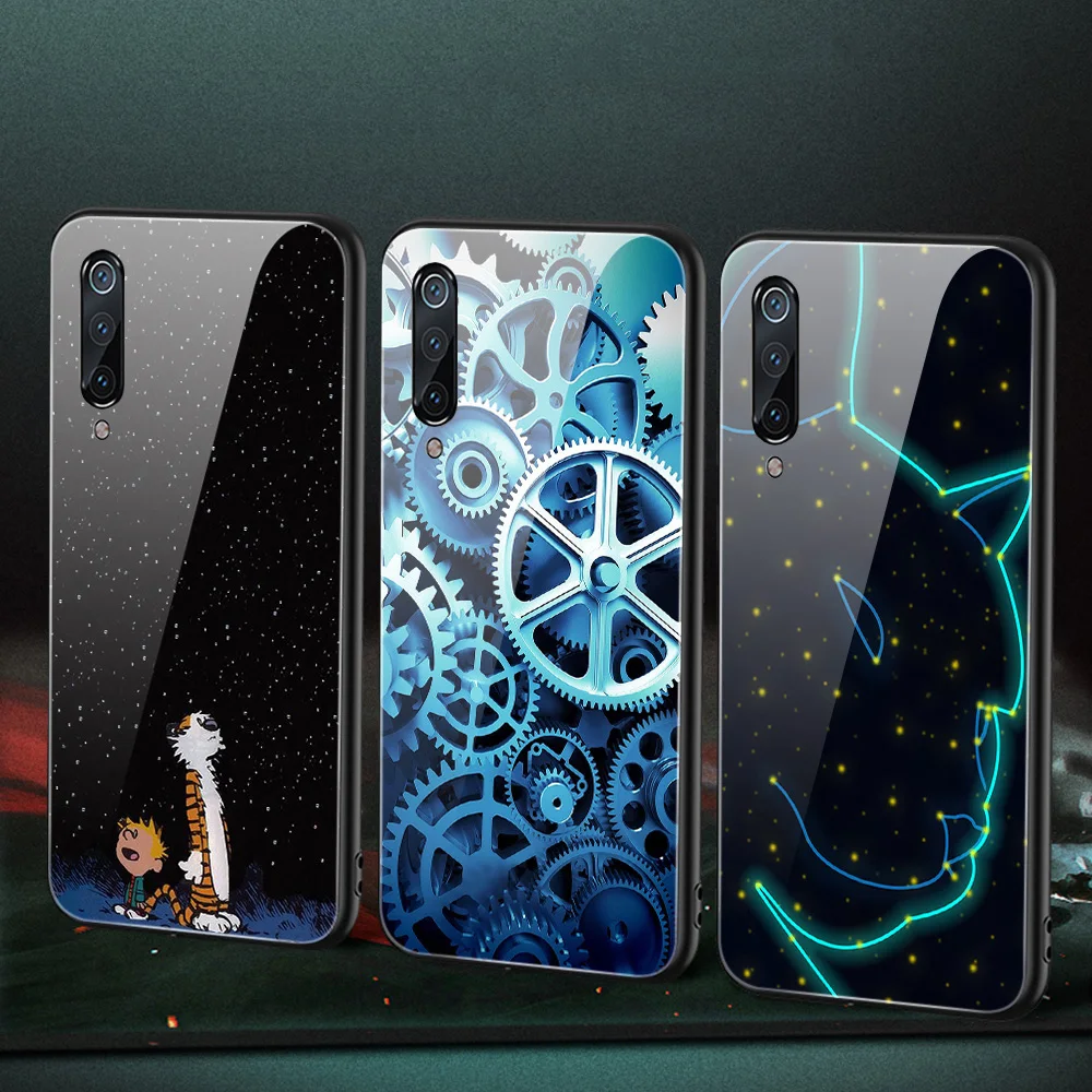 

ciciber Cute Skull Fashion Glass Case for Xiaomi Redmi Note 8 9 10X 7 8A 10 9S 8T 9T A3 A2 6X 5X Pro Max Mix 2s Lite F1 Funda